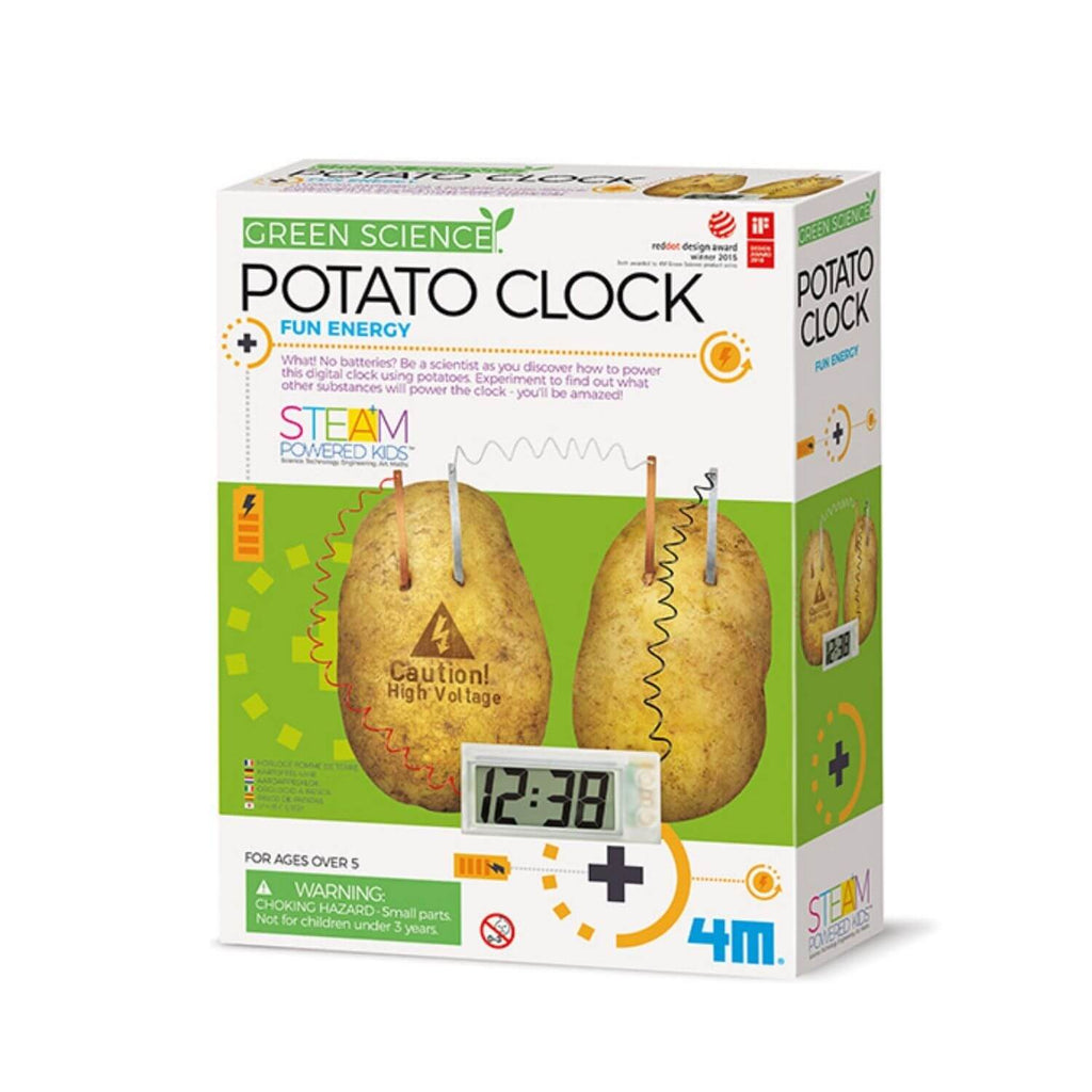 4M Kidz Labs Green Science Potato Clock