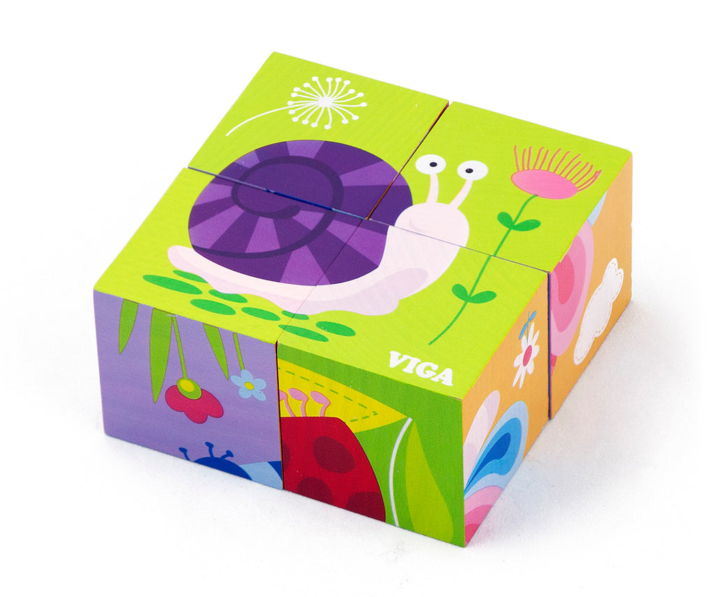 Viga 6-Side Cube Puzzle - Insect
