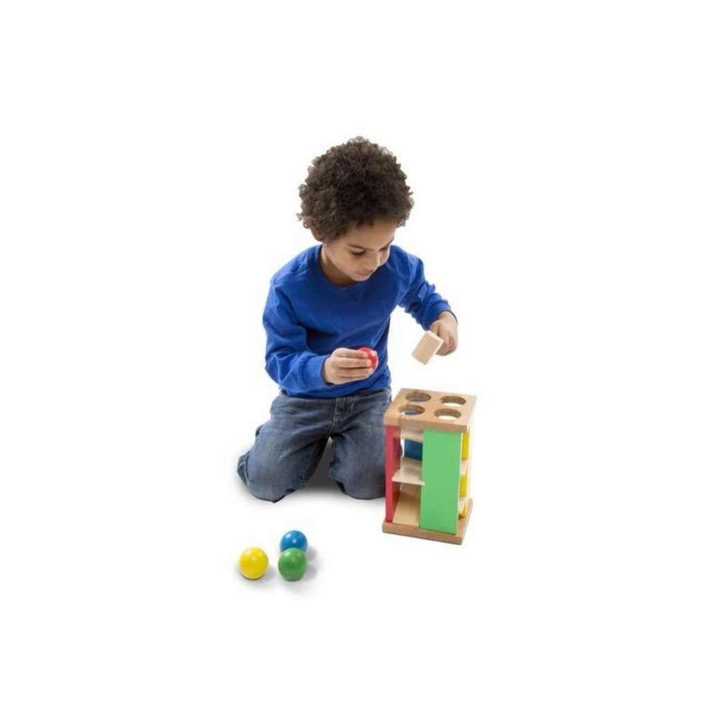 Melissa & Doug Classic Toy Pound and Roll Tower 3