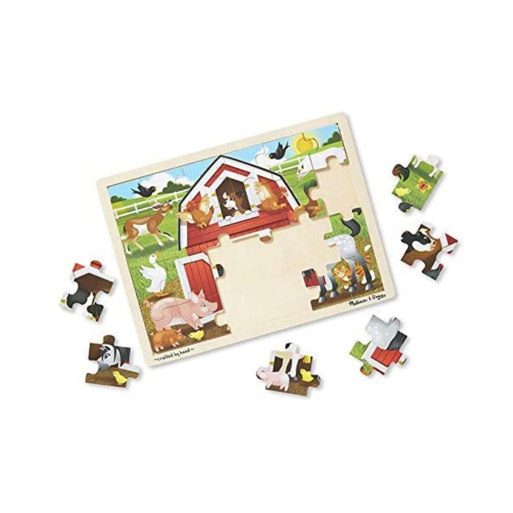 Melissa & Doug Wooden Jigsaw Puzzle Barnyard Buddies 3