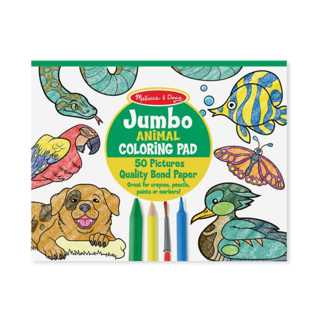 Melissa and Doug Jumbo Animal Coloring Pad