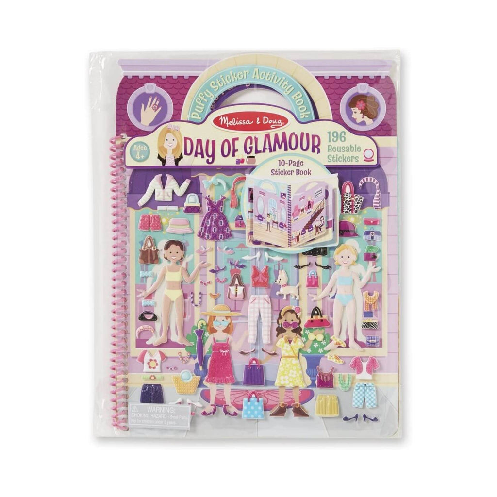 Melissa and Doug Puffy Sticker Activity Book Day of Glamour