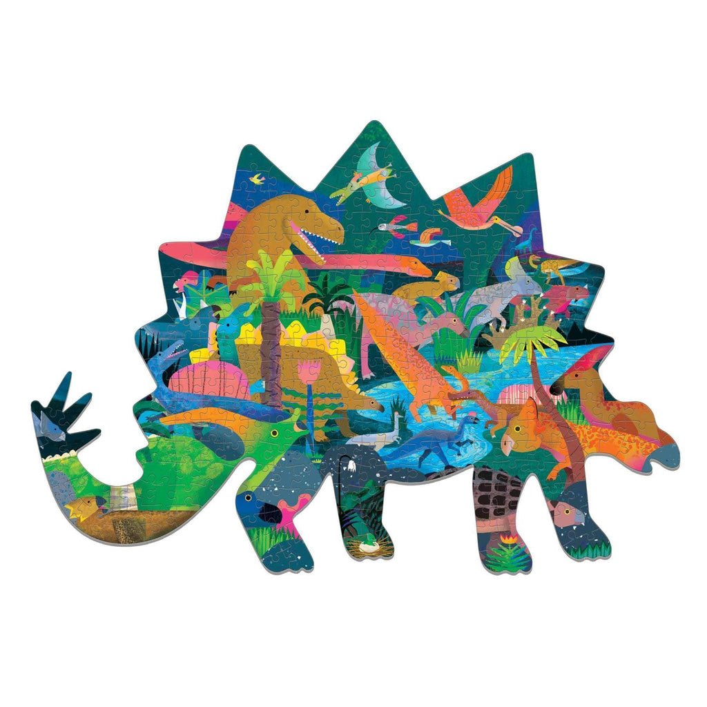 Mudpuppy Shaped Puzzle - Dinosaurs