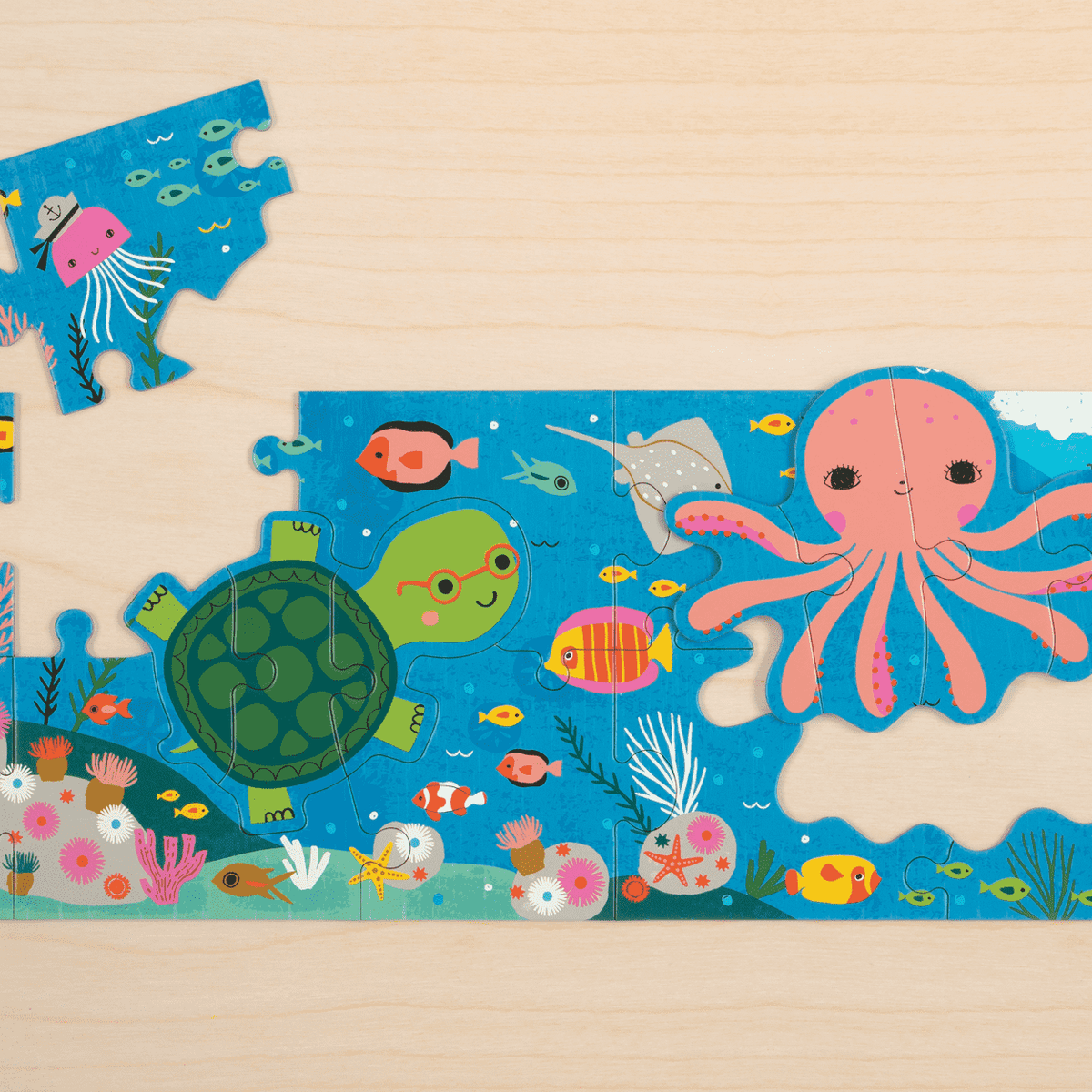 Mudpuppy Coloring Roll - Under The Sea  Fun Art Work for 3 Year Old K –  Toyzees