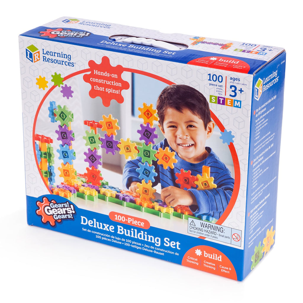 Learning Resources Gears! Gears! Gears!® Deluxe Building Set, Gear Toy, 100 Pieces