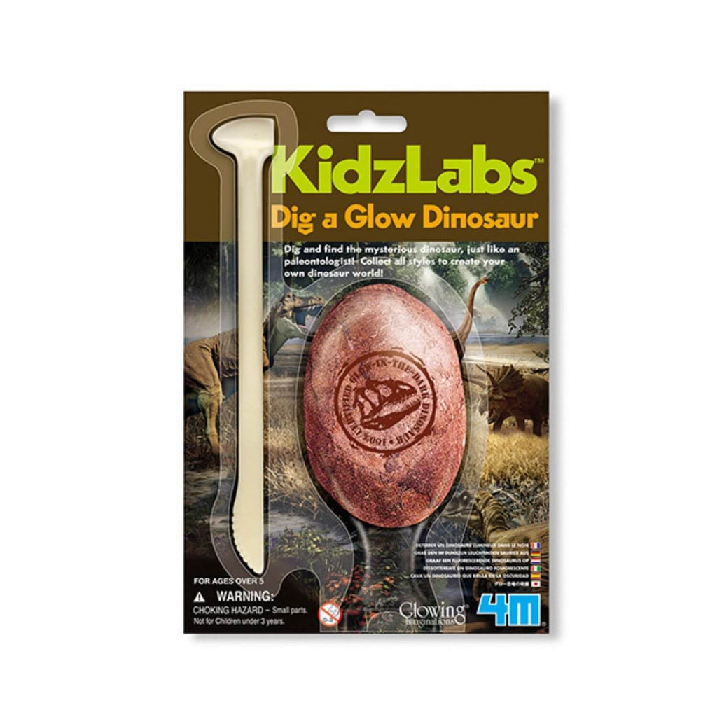 4M Kidz Labs Dig A Glow Dinosaur 6 Assorted