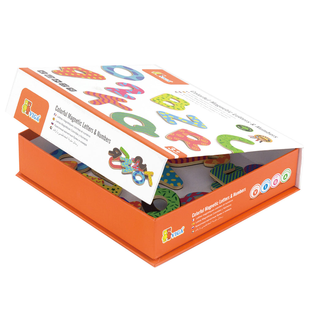Viga Colorful Magnetic Letters & Numbers (77 Pcs)