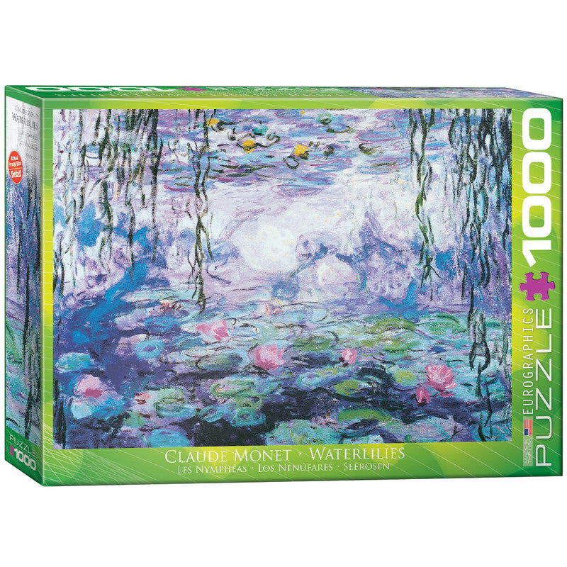 EuroGraphics Waterlilies By Claude Monet 1000 Pieces Puzzle