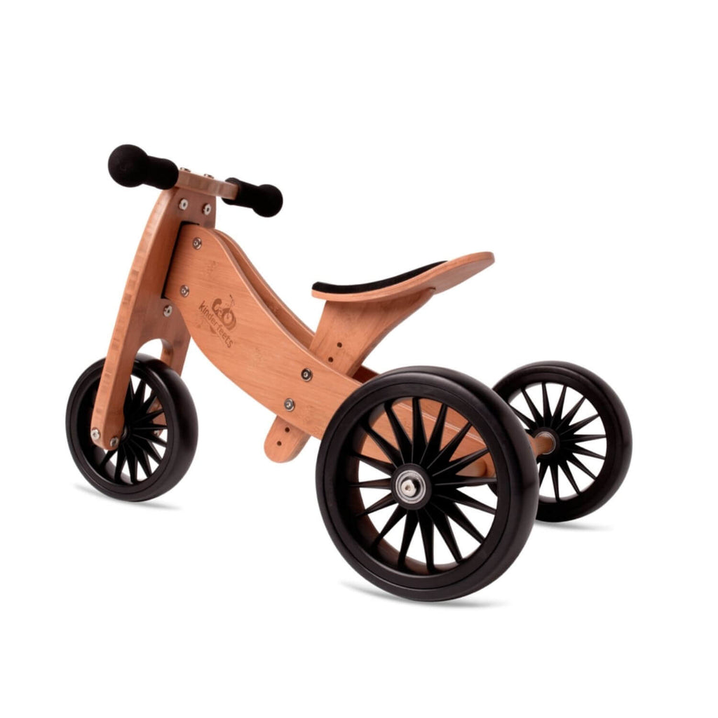 Kinderfeets 2-in-1 Tiny Tot PLUS Tricycle & Balance Bike - Bamboo 4