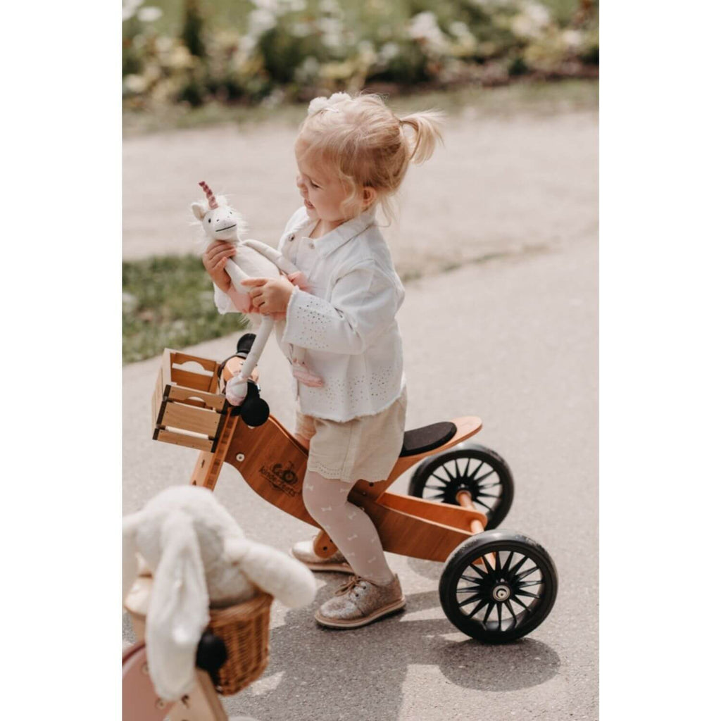 Kinderfeets 2-in-1 Tiny Tot PLUS Tricycle & Balance Bike - Bamboo 