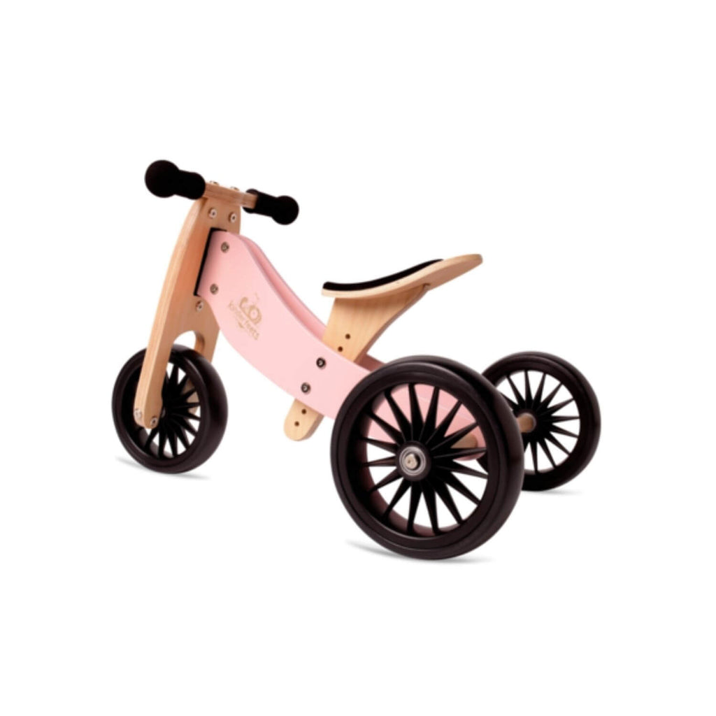 Kinderfeets 2-in-1 Tiny Tot PLUS Tricycle & Balance Bike - Rose 4