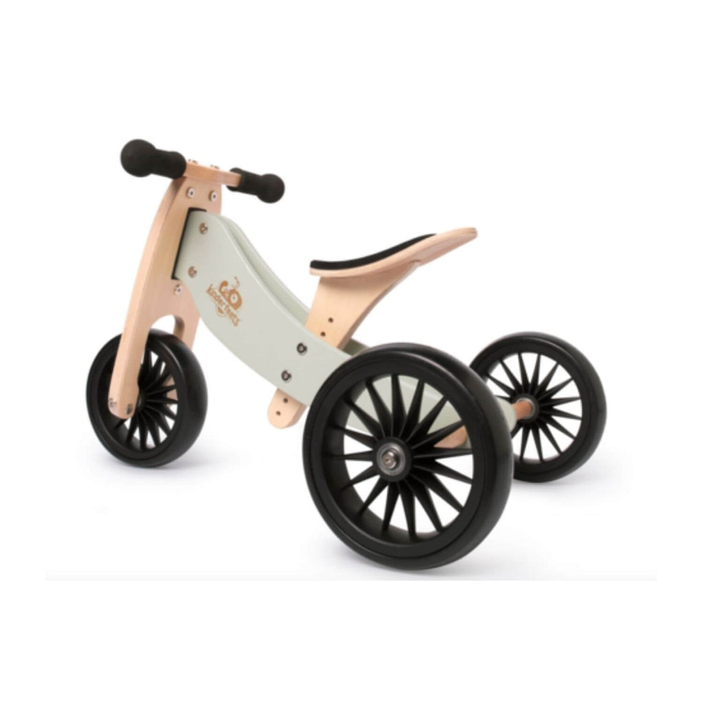 Kinderfeets 2-in-1 Tiny Tot PLUS Tricycle & Balance Bike - Silver Sage 4