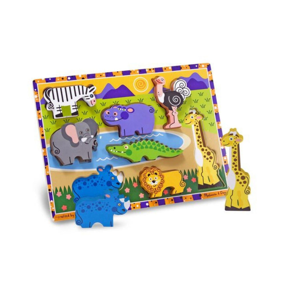 Melissa & Doug Chunky Puzzle Safari Animals 3