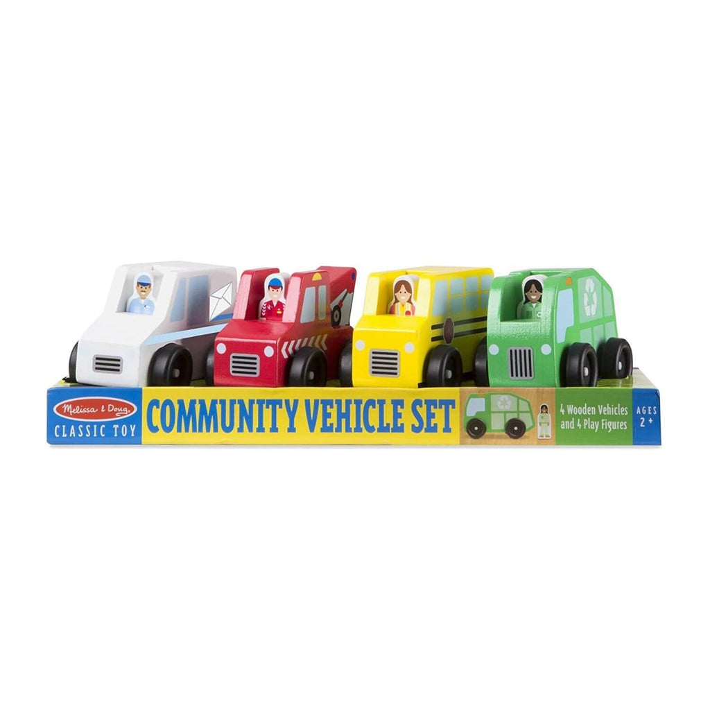 Melissa & Doug Classic Toy - Community Vehicle Set