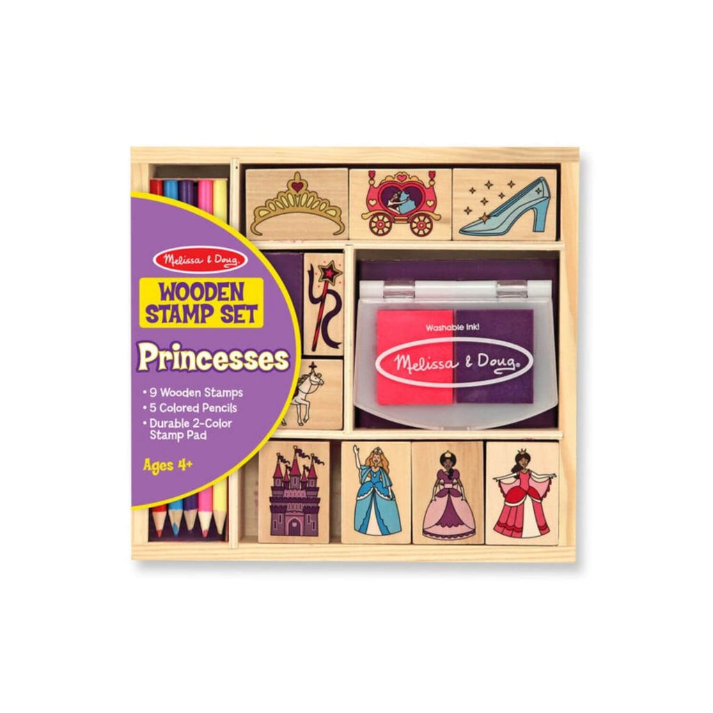 Melissa & Doug Wooden Stamp Set – Princesses