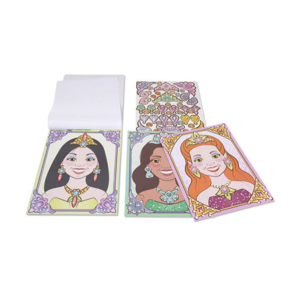 Melissa and Doug Make a Face Sticker Pad Sparkling Princesses