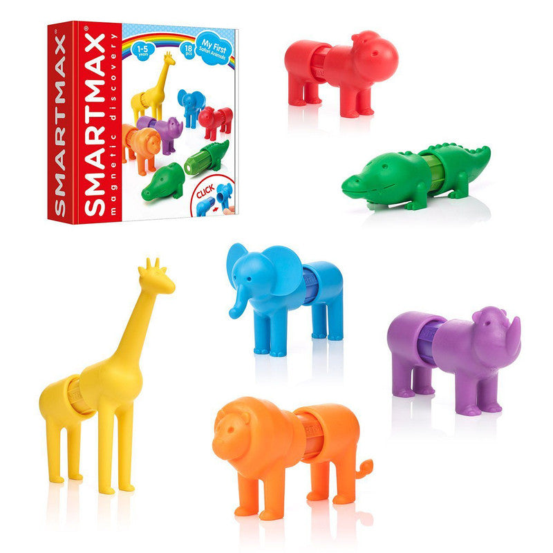 My 1st Safari Animal By SmartMax - Magnetic Discovery Building Set