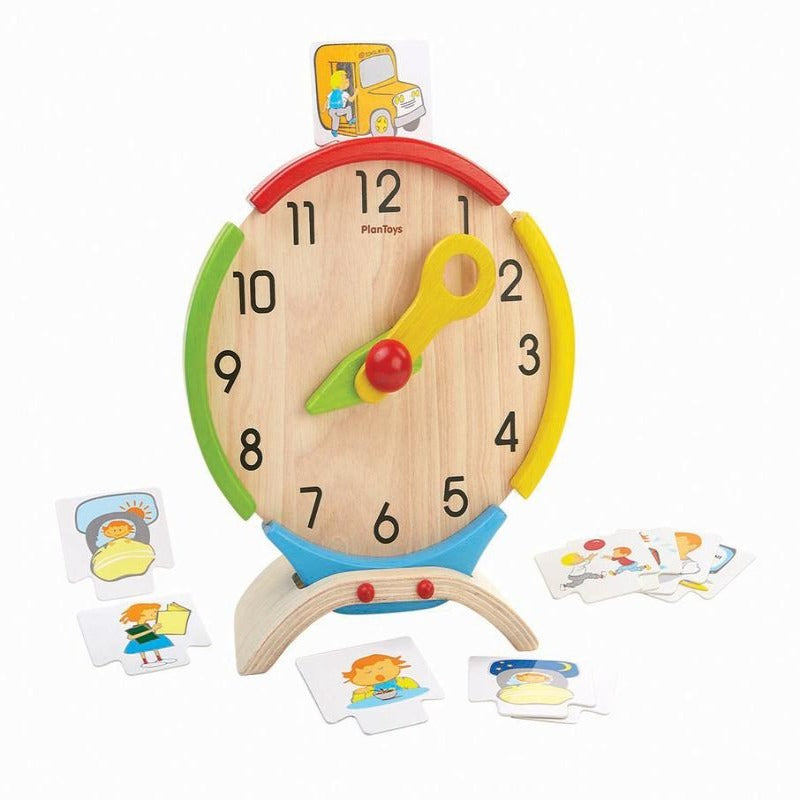 PlanToys Wooden Activity Clock