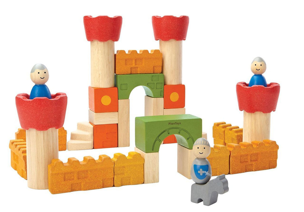PlanToys Wooden Castle Blocks