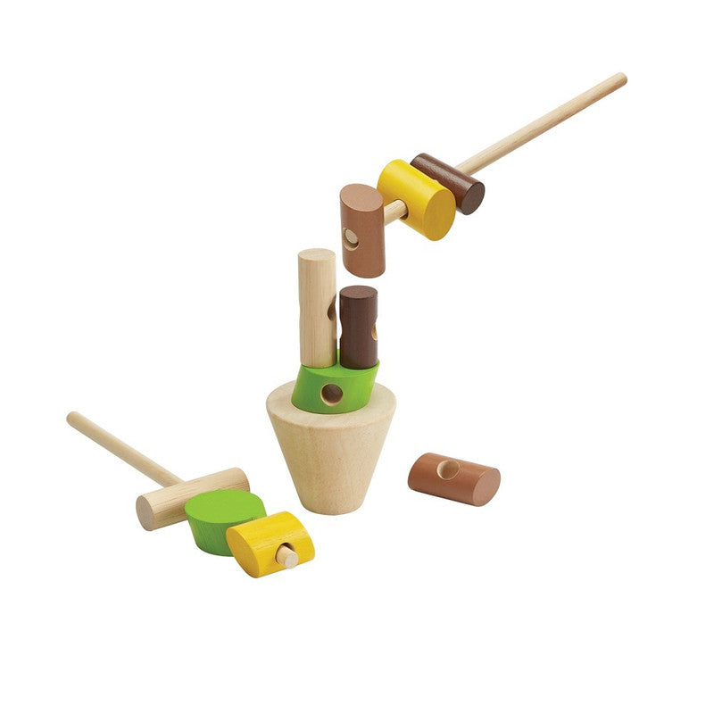 PlanToys Wooden Stacking Logs