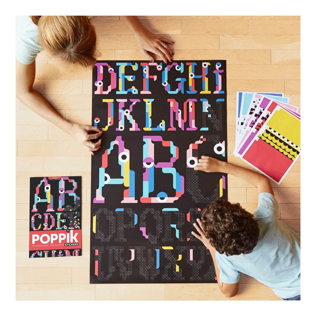 Poppik Sticker Poster - Alphabet