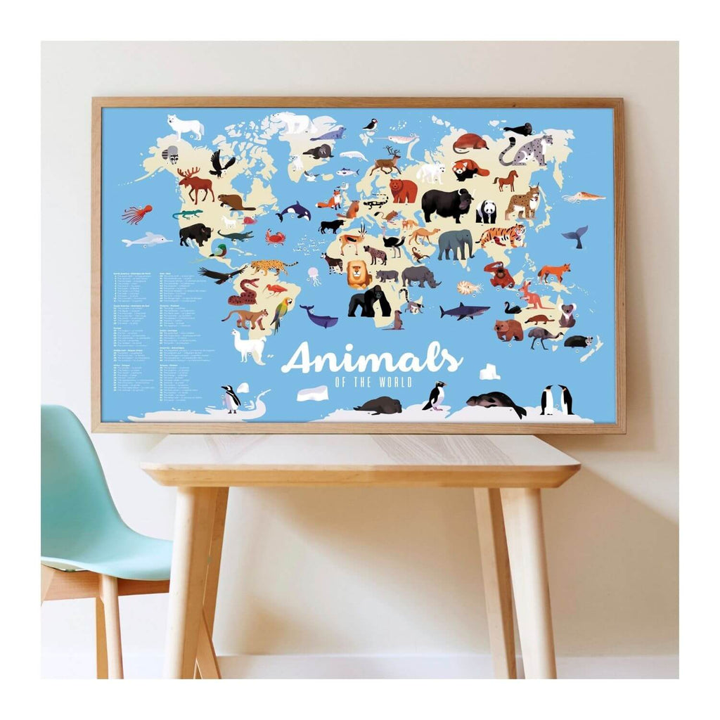 Poppik Sticker Poster Discovery - Animals of the World 3
