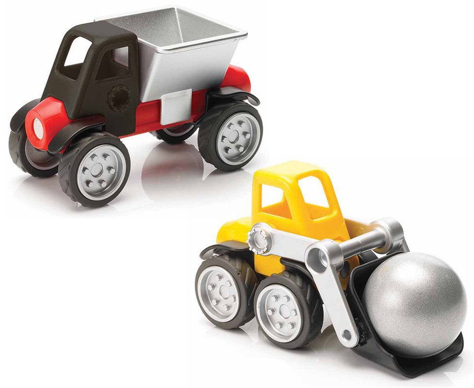 Power Vehicles Mix By Smartmax - A Magnetic Discovery Building Set Featuring Safe, Extra-Strong, Oversized Building Pieces for Ages 3+