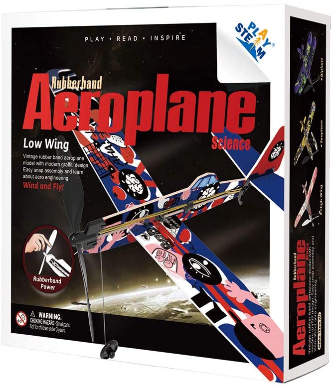 PlaySteam Rubberband Aeroplane - Low wing