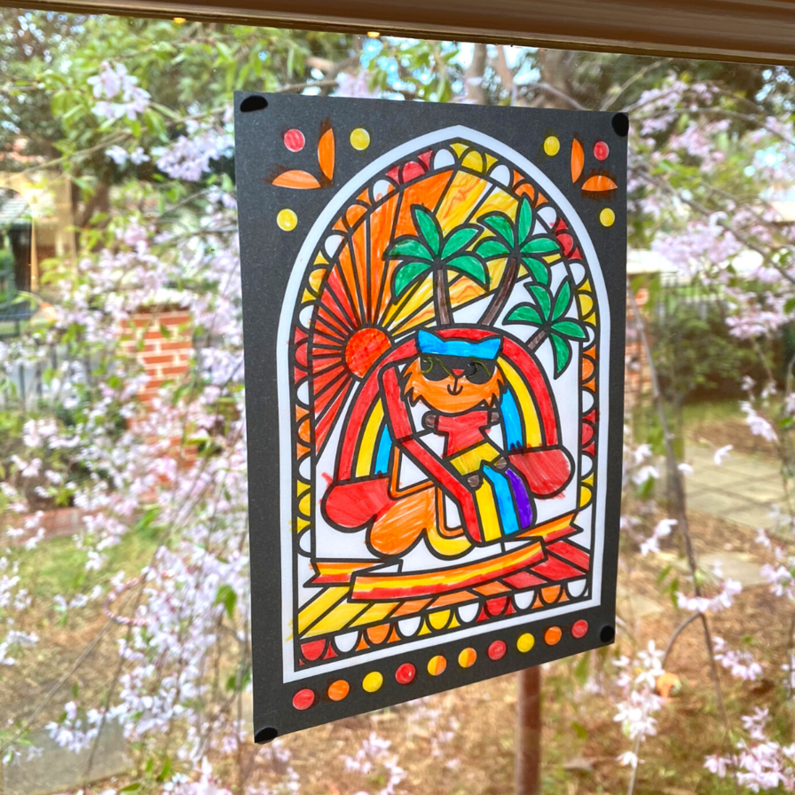 Tiger Tribe Stained Glass Set - Sunshine