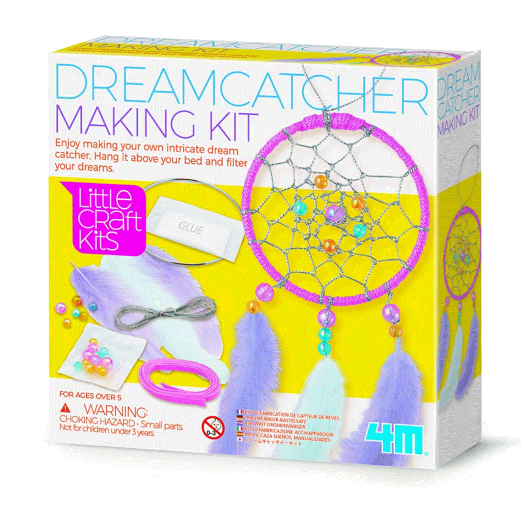 make your own dreamcatcher craft kit activity box - sustainable