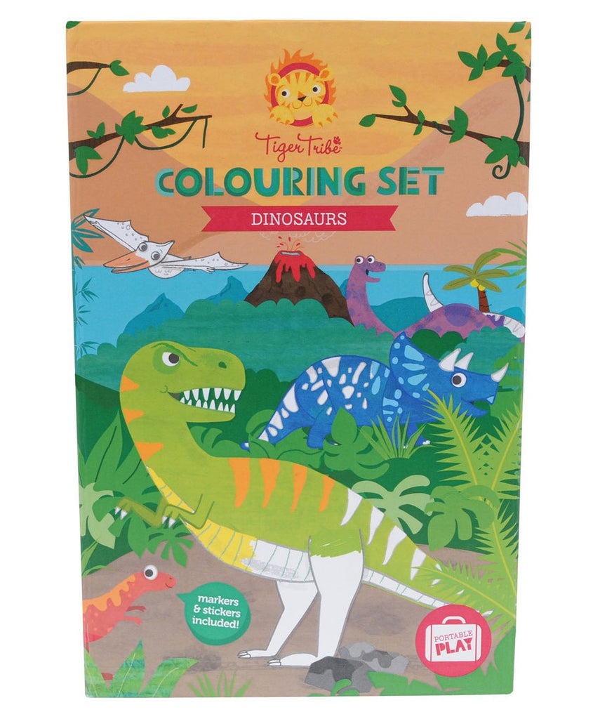 Tiger Tribe Colouring Set Dinosaur