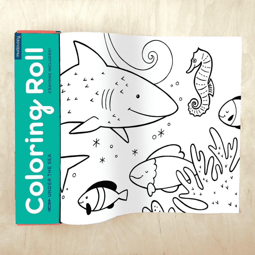Mudpuppy Coloring Roll - Under The Sea